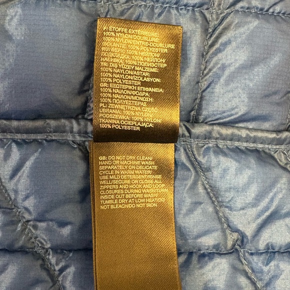 The North Face Thermoball Men's Black Puffer Jacket Size Large Black/ Blue - Picture 11 of 11